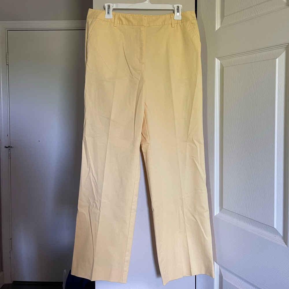Talbots Petite Yellow Straight Pants